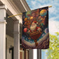 Delivering Dreams Across the Universe, Santa Claus Xmas Garden Flag - House Flag, Christmas Flag Gift For Santa Claus Lovers