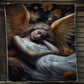 Angel Sleep In The Forest Christmas, Angel Xmas Fleece Blanket & Sherpa Blanket Gift