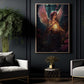 Lantern Glow of Twilight, Angel Christmas Canvas Painting, Xmas Wall Art Decor - Christmas Poster Gift
