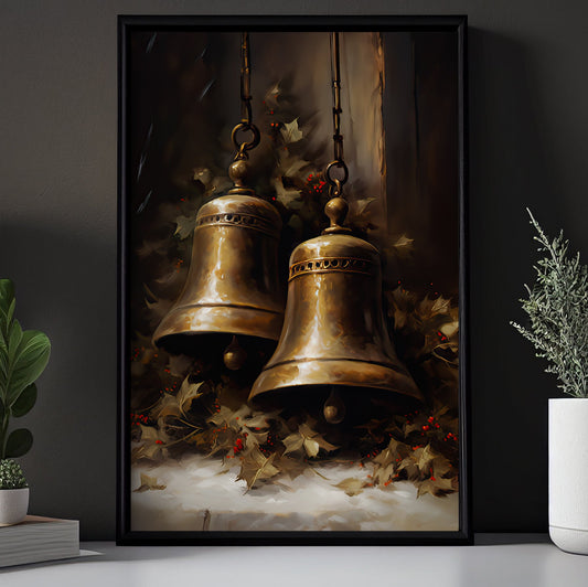 Harmony Chimes, Christmas Canvas Painting, Xmas Wall Art Decor - Christmas Poster Gift