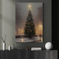 Winter's Eve Luminescence, Christmas Canvas Painting, Xmas Wall Art Decor - Christmas Poster Gift