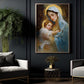 Embrace of Sacred Love, Virgin Mary Christmas Canvas Painting, Xmas Wall Art Decor - Christmas Poster Gift