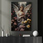 Guardian of the Rose Garden, Angel Christmas Canvas Painting, Xmas Wall Art Decor - Christmas Poster Gift