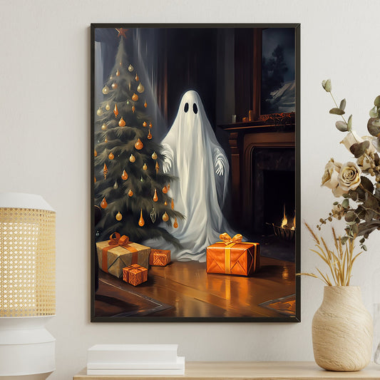 Spooky Christmas Vigil, Christmas Canvas Painting, Xmas Wall Art Decor - Christmas Poster Gift