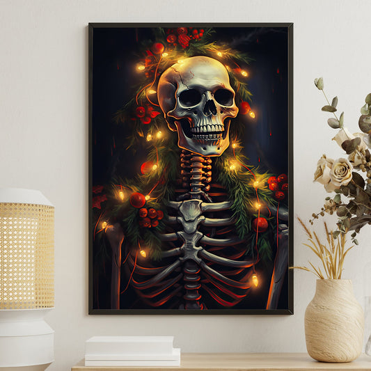 Macabre Merriment A Gothic Christmas, Christmas Canvas Painting, Xmas Wall Art Decor - Christmas Poster Gift