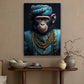 Gentleman Monkey King With Crown, Victorian Monkey Canvas Painting, Victorian Animal Wall Art Decor - Poster Gift For Monkey Lovers