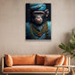 Gentleman Monkey King With Crown, Victorian Monkey Canvas Painting, Victorian Animal Wall Art Decor - Poster Gift For Monkey Lovers