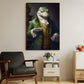 Victorian Crocodile Cheer Up, Crocodile Canvas Painting, Victorian Animal Wall Art Decor - Crocodile Poster Gift