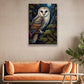 Owl Under The Moon, Owl Canvas Painting, Wall Art Decor - Poster Gift For Owl Lovers
