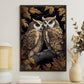 Couple Owls Alway Together, Owl Canvas Painting, Wall Art Decor - Poster Gift For Owl Lovers