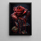 The Bleeding Rose Canvas Painting, Modern Wall Art Decor, Poster Gift For Rose Lovers