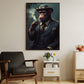 Gentleman Monkey Hold A Cigarette, Victorian Monkey Canvas Painting, Wall Art Decor - Poster Gift For Monkey Lovers