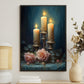 Eternal Glow, Modern Flower Canvas Painting, Wall Art Decor, Poster Gift For Roses Lovers