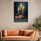 Eternal Glow, Modern Flower Canvas Painting, Wall Art Decor, Poster Gift For Roses Lovers