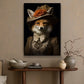 Fox of the Victorian Era, Victorian Fox Canvas Painting, Mysterical Wall Art Decor, Poster Gift For Fox Lovers