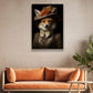 Fox of the Victorian Era, Victorian Fox Canvas Painting, Mysterical Wall Art Decor, Poster Gift For Fox Lovers