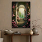 Sanctuary of Bloom, Modern Flower Canvas Painting, Wall Art Decor, Poster Gift For Roses Lovers