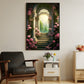 Sanctuary of Bloom, Modern Flower Canvas Painting, Wall Art Decor, Poster Gift For Roses Lovers