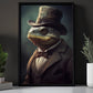 Gentleman Of The Marsh, Victorian Frog Canvas Painting, Victorian Animal Wall Art Decor, Poster Gift For Frog Lovers