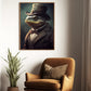 Gentleman Of The Marsh, Victorian Frog Canvas Painting, Victorian Animal Wall Art Decor, Poster Gift For Frog Lovers