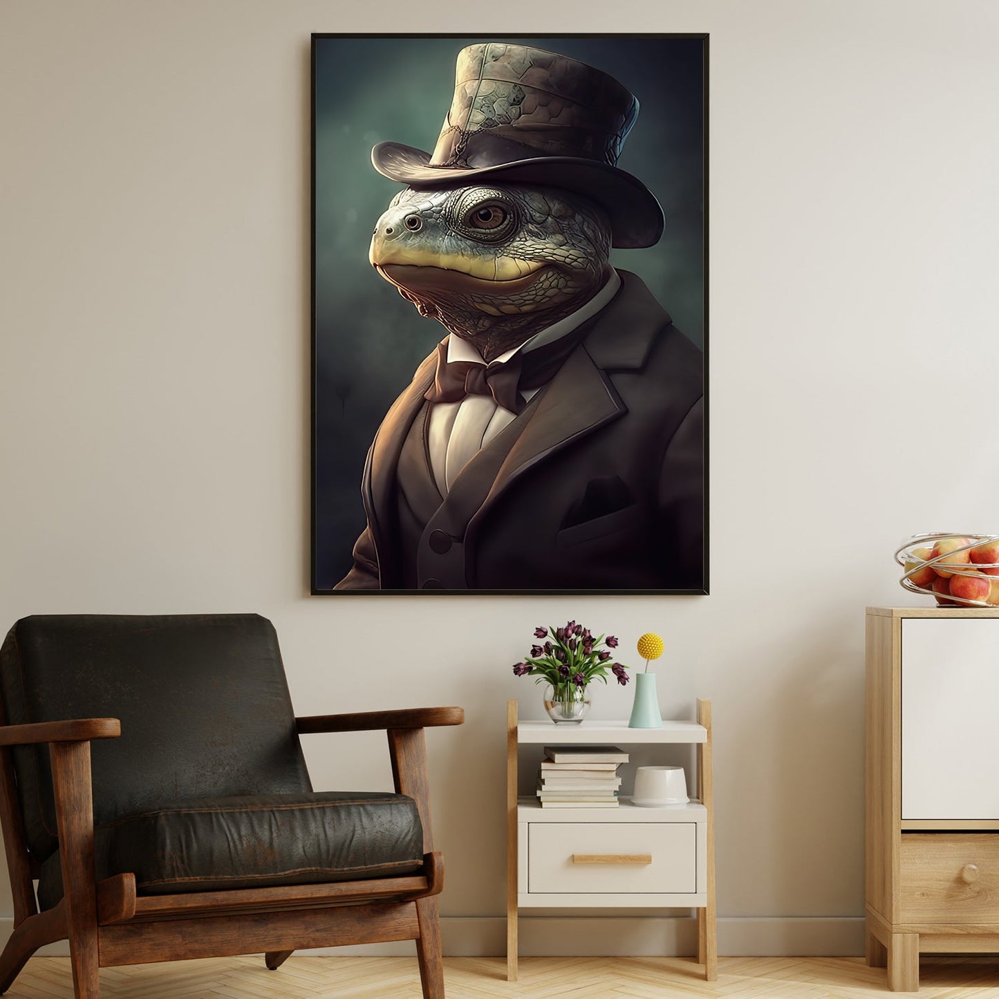 Gentleman Of The Marsh, Victorian Frog Canvas Painting, Victorian Animal Wall Art Decor, Poster Gift For Frog Lovers