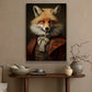 The Aristocrat of the Wild, Victorian Fox Canvas Painting, Mysterical Wall Art Decor, Poster Gift For Fox Lovers