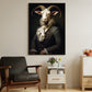 The Aristocratic Ram, Victorian Goat Canvas Painting, Victorian Animal Wall Art Decor, Poster Gift For Goat Lovers