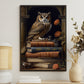 Look At Me, Owl Canvas Painting, Wall Art Decor - Poster Gift For Book Lovers