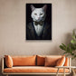 The Regal Whiskers, Victorian Cat Canvas Painting, Mysterical Wall Art Decor, Poster Gift For Cat Lovers