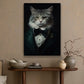 Evening Elegance, Victorian Cat Canvas Painting, Victorian Animal Wall Art Decor, Poster Gift For Cat Lovers