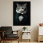 Evening Elegance, Victorian Cat Canvas Painting, Victorian Animal Wall Art Decor, Poster Gift For Cat Lovers