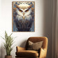 The Owl Guardian, Owl Canvas Painting, Mysterical Wall Art Decor, Poster Gift For Owl Lovers