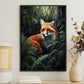 The Watchful Sentine, Victorian Fox Canvas Painting, Mysterical Wall Art Decor, Poster Gift For Fox Lovers