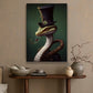 Serpentine Sophistication The Dapper Reptile, Victorian Snake Canvas Painting, Victorian Animal Wall Art Decor, Poster Gift For Snake Lovers