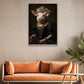 Porcine Princess, Victorian Pig Canvas Painting, Victorian Animal Wall Art Decor, Poster Gift For Pig Lovers