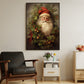 Holly Jolly Christmas, Santa Claus Canvas Painting, Xmas Wall Art Decor - Christmas Poster Gift