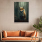 Enchanted Forest Watcher, Fox Canvas Painting, Wall Art Decor - Poster Gift For Fox Lovers