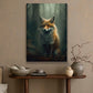Enchanted Forest Watcher, Fox Canvas Painting, Wall Art Decor - Poster Gift For Fox Lovers