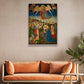 Divine Nativity Illumination, Nativity Christmas Canvas Painting, Xmas Wall Art Decor - Christmas Poster Gift