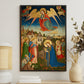 Divine Nativity Illumination, Nativity Christmas Canvas Painting, Xmas Wall Art Decor - Christmas Poster Gift