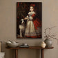 Festive Companionship, Victorian Christmas Canvas Painting, Xmas Wall Art Decor - Christmas Poster Gift For Dog Lovers