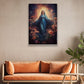 Celestial Mother Amidst Roses, Virgin Mary Christmas Canvas Painting, Xmas Wall Art Decor - Christmas Poster Gift