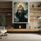 Celestial Madonna and Child, Virgin Mary Christmas Canvas Painting, Xmas Wall Art Decor - Christmas Poster Gift