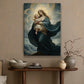 Celestial Madonna and Child, Virgin Mary Christmas Canvas Painting, Xmas Wall Art Decor - Christmas Poster Gift