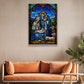 Holy Night's Stained Glass, Virgin Mary Canvas Painting, Xmas Wall Art Decor - Christmas Poster Gift