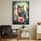 The Majestic Owl Amongst The Roses, Owl Canvas Painting, Wall Art Decor - Poster Gift For Owl Lovers