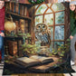 Victorian Owl Fleece Blanket - The Bookish Owl Sherpa Blanket, Woven Blanket Gift For Owl Lovers, Book Lovers, Victorian Animal Lovers