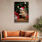 A Squirrel's Christmas Surprise, Squirrel Canvas Painting, Wall Art Decor - Poster Gift For Squirrel Lovers