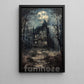 Gothic Halloween Haunted House Canvas Painting, Where Every Window Holds A Secret Wall Art Decor, Spooky Season Poster Gift To Decor House Or Office