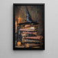 The Witch's Library, Witches Canvas Painting, Spooky Season Wall Art Decor, Halloween Poster Gift For Witch And Book Lovers